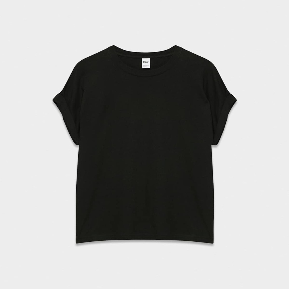 TNA 100% Cotton Black Short Sleeve Tee - Picture 5 of 12
